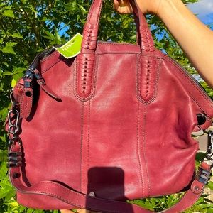 orYANY Convertible Tote/Satchel Bag Wine, size: LRG
